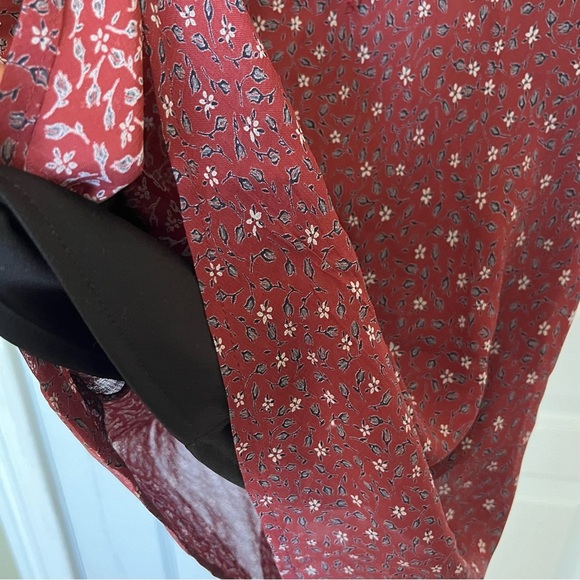 Cirana Los Angeles Elegant Burgundy Spaghetti Strap Dress Medium - Picture 4 of 11